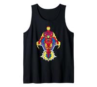 Marvel Avengers Iron-Man Pop Art Stylized Flying Portrait Camiseta sin Mangas