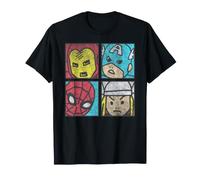 Marvel Avengers Iron Man Spider-Man Thor Captain America Camiseta