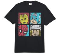 Marvel Avengers Iron Man Spider-Man Thor Captain America Comfort Colors Adult Heavyweight T-Shirt
