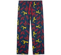 Marvel Avengers Largo Pantalón Pijama para Hombre y Adolescente con 2 Bolsillos (Multi Deadpool Wolverine, XL)
