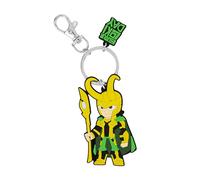 Marvel Avengers Loki GH00334RL.PH - Llavero de silicona con diseño de dibujos animados verde y amarillo, verde/amarillo, Talla única, Dibujos