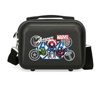 Marvel Avengers Los Vengadores Heroes Neceser Adaptable con Bandolera Negro 29x21x15 cms Rígido ABS 9,14L 0,84 kgs