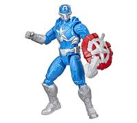 Marvel Avengers Mech Strike Monster Hunters Capitán América, Figura de acción a Escala de 15 cm, Juguetes para niños a Partir de 4 años