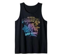 Marvel Avengers Mighty Marvel Super Heros Team Up Vintage Camiseta sin Mangas
