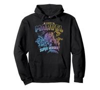 Marvel Avengers Mighty Marvel Super Heros Team Up Vintage Sudadera con Capucha