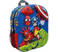 Marvel Avengers Mochila Infantil 3D EVA | Mochila Escolar con Frontal Rígido EVA | Mochila Ligera para Preescolar y Guardería con Correas Ajustables | Mochila de Viaje para Niños