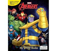 Marvel Avengers My Busy Books - Storybook, 10 figurines, playmat