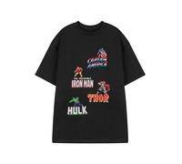 Marvel Avengers Negro Multi Character Camiseta de manga corta Hombres