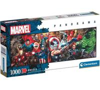 Clementoni The Avengers Marvel-Puzzle De 1000 Piezas Panorama, Rompecabezas Adultos, Entretenimento, 39839, Multicolor