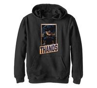 Marvel Avengers - Perfectly Balanced Thanos Hoodie, Sudadera con Capucha Niños, Negro, 5/6