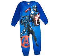Marvel Avengers - Pijama de forro polar para niños, diseño de los Vengadores Onezee de 4 a 10 años Azul azul 9-10 Años