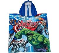 Marvel AVENGERS - Poncho con capucha, toalla de playa y piscina, albornoz de microfibra, 55 x 90 cm, secado rápido, ultrasuave Hulk
