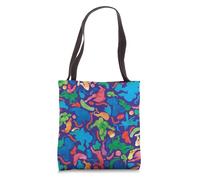 Marvel Avengers Super Hero Watercolor Print Royal Blue Tote Bag