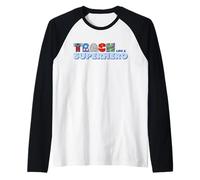 Marvel Avengers Teach Like a Superhero Back 2 School Teacher Camiseta Manga Raglan