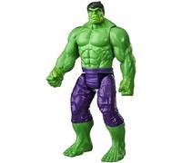 Marvel Avengers Titan Hero Series Blast Gear Deluxe Hulk Action Figure, 30-cm Toy, Inspired byMarvel Comics, For Children Aged 4 and Up,Green
