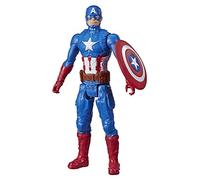 Marvel Avengers - Titan Hero Series - Figura de Acción de Superhéroe Capitán América de 30 cm, Personaje de Comic de Juguete