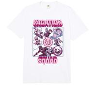Marvel Avengers Vacation Squad Assemble Avengers Heros Comfort Colors Adult Heavyweight T-Shirt