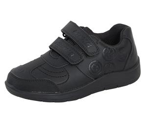 Marvel Avengers Zapatos Escolares para Niños Zapatillas Deportivas Negras Zapatos Formales Correas De Sujeción Fáciles De Tocar