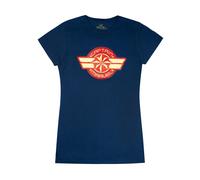 Marvel Azul Captain Marvel Camiseta de manga corta Mujeres