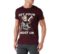 Marvel Baby Groot - Camiseta para Hombre, Rojo, L