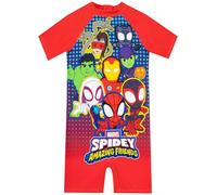 Marvel Bañador Niño, Bañador Natacion Niño Spiderman, Natación Niños De Spidey Y Sus Amigos, Rojo 4-5 años