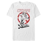 Marvel Big & Tall Classic Cyclops RED White Black Men's Tops Short Sleeve Tee Shirt, 4X-Large