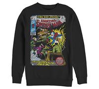 Marvel Big & Tall Classic Sinister6 Comic Mens Pullover Crew Fleece, Black
