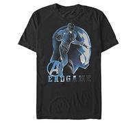Marvel Big & Tall Ironman Endgame Silhouette Men's Tops Short Sleeve Tee Shirt, Black, 4X-Large