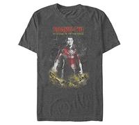 Marvel Big & Tall Shang-Chi Wash On Men's Tops Short Sleeve Tee Shirt, Charcoal Heather, 4X-Large
