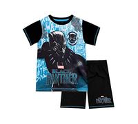 Marvel Black Panther - Conjunto de Pijamas para niño, Negro, 5-6 Años