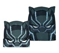 Marvel Black Panther - Gorro con puño Enrollable, Negro, Talla única, Negro -, Talla única