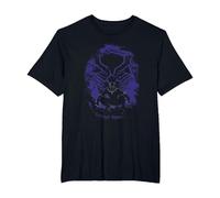 Marvel Black Panther King T'Challa Forest Mask Camiseta, Hombre Tallas Grandes, Negro, 2X Alto