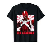 Marvel Black Widow Red Guardian Stamp Retrato Camiseta