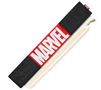 Marvel Bolsa de Agua Caliente con Funda de Franela - Botella de Agua Caliente de Caucho Larga, Capacidad de 1,7 o 2 Litros - Marvel Regalos para Hombres (Negro Marvel Largo)