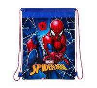 Marvel Bolsa de gimnasio para niños, diseño de Spiderman, con cordón de polietileno, para escuela, entrenador, bolsa de viaje, multicolor, Talla única, Bolsa de gimnasio