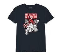Marvel Bomarcots206 Camiseta, Azul Marino, 14 años para Niños