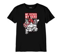 Marvel Bomarcots206 Camiseta, Negro, 14 años para Niños