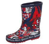 Marvel Botas Wellington para niños Spiderman Wellington Botas para niños de goma Wellingtons Zapatos de lluvia Wellies Wellys, Navy, 34 EU, LBAMZMPN00112