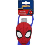 Marvel - Botella de gel hidroalcohólico infantil - Funda de silicona SPIDER-MAN - Recargable - Con cierre - Producto oficial Disney