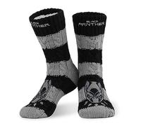 Marvel Calcetines Antideslizantes Hombre y Adolescentes, Calcetines Pantuflas con Forro Sherpa, 38-44 EU, Regalos Hombre (Negro/Gris)