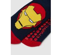 MARVEL, Calcetines Antideslizantes Multicolor De Iron Man Para Niño En Algodón, Niño, Rojo/Azul, Talla: 34/36