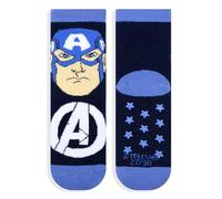 Marvel Calcetines antideslizantes niño Avengers de rizo talla 23/26 algodón invierno 6878, turquesa, 23-26