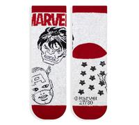 Marvel Calcetines antideslizantes niño Avengers de rizo talla 27/30 algodón invierno 6878, gris luminoso (ral 7035), 27-30
