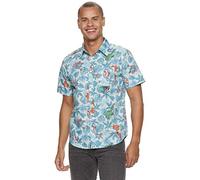 Marvel Camisa hawaiana con botones de los Avengers Capitán América Spider-Man para hombre - azul - XX-Large