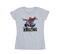 Marvel Camiseta Amazing de Spiderman de Algodón para Mujer (BI29428)