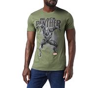 Marvel Camiseta Black Panther Strike para Hombre, Color Verde (Verde Militar), Talla XL