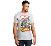 Marvel Camiseta Call out para Hombre, Gris Sport Grey Spot, Reino Unido