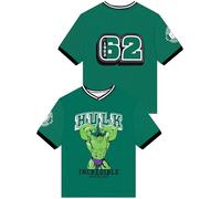 Marvel Camiseta, Camiseta De Fútbol Infantil De The Incredible Hulk para Niño, Ropa para Niño, Verde 9-10 Años