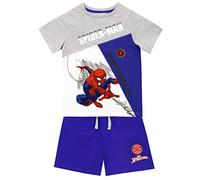 Marvel Camiseta Conjunto de Top y Shorts para niños Spiderman Multicolor 3-4 Años