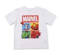 Marvel Camiseta Corta para Niños y Niñas - Camiseta Infantil Avengers Transpirable y Cómoda de Manga Corta, 100% Algodón, Ropa para Verano, Uso Diario y Excursiones